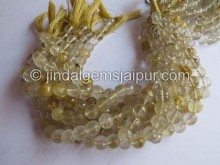 Golden Rutile Faceted Round Beads